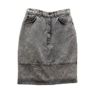 Rare Vintage Levi’s Black Acid Washed High Waist Denim Pencil Skirt Size 9